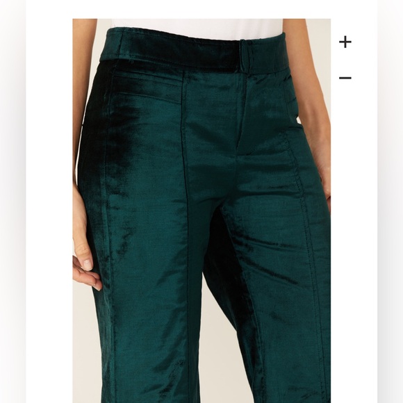 Free People Velvet Wideleg Pants - Picture 3 of 5